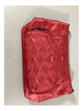 Lug Camper SE Poppy Red Quilted Crossbody Bag, Unisex Compact Design with Multip